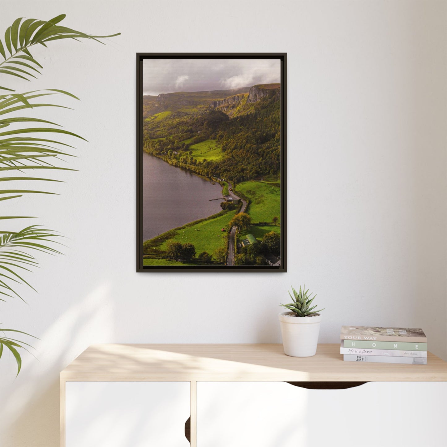 South in Aghadh an Aird or The Devil's Cheney Matte Canvas, Framed (Multi-color)