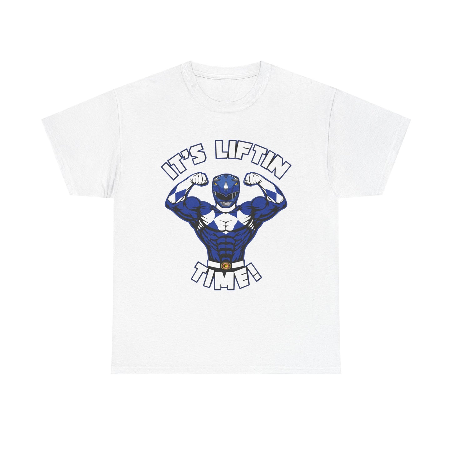 It's Liftin' Time! Unisex Heavy Cotton Tee - Fun Fitness Shirt for Gym Lovers White