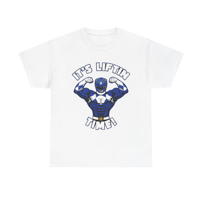 It's Liftin' Time! Unisex Heavy Cotton Tee - Fun Fitness Shirt for Gym Lovers White