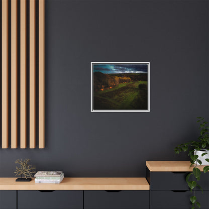 Listowel Town Park Matte Canvas, Framed (Multi-color)