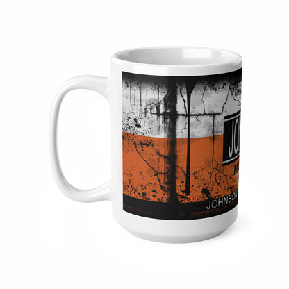 Vintage Johnson Oil Ceramic Coffee Mug | 11oz & 15oz