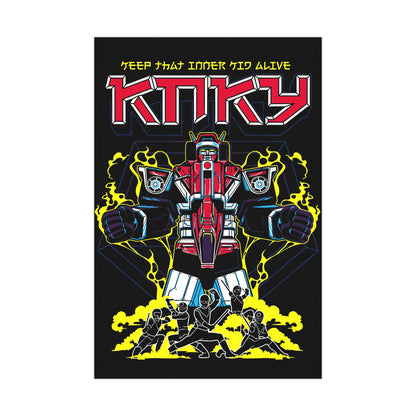 Retro Robot Art Poster - Keep That Inner Kid Alive - Matte Wall Décor