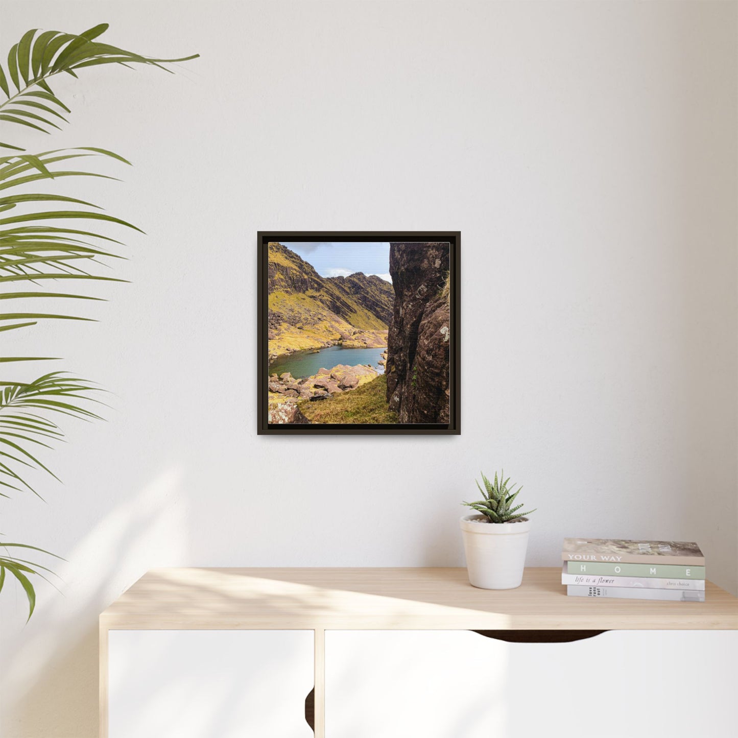 Mount Brandon Valley Matte Canvas, Framed (Multi-color)