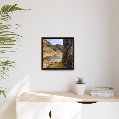 Mount Brandon Valley Matte Canvas, Framed (Multi-color)