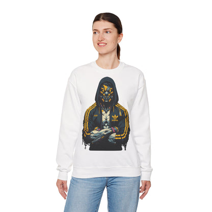 Graphic Crewneck Sweatshirt - Cyberpunk Streetwear Design
