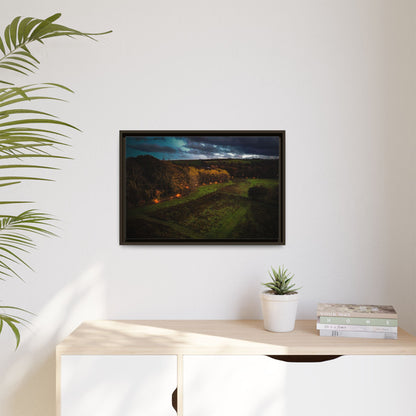 Listowel Town Park Matte Canvas, Framed (Multi-color)