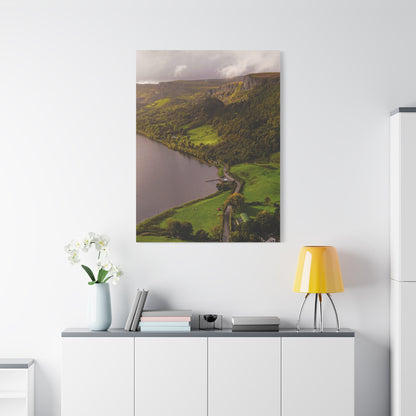 Sruth in Aghadh an Aird or The devil's Chimney Matte Canvas, Stretched, 1.25"