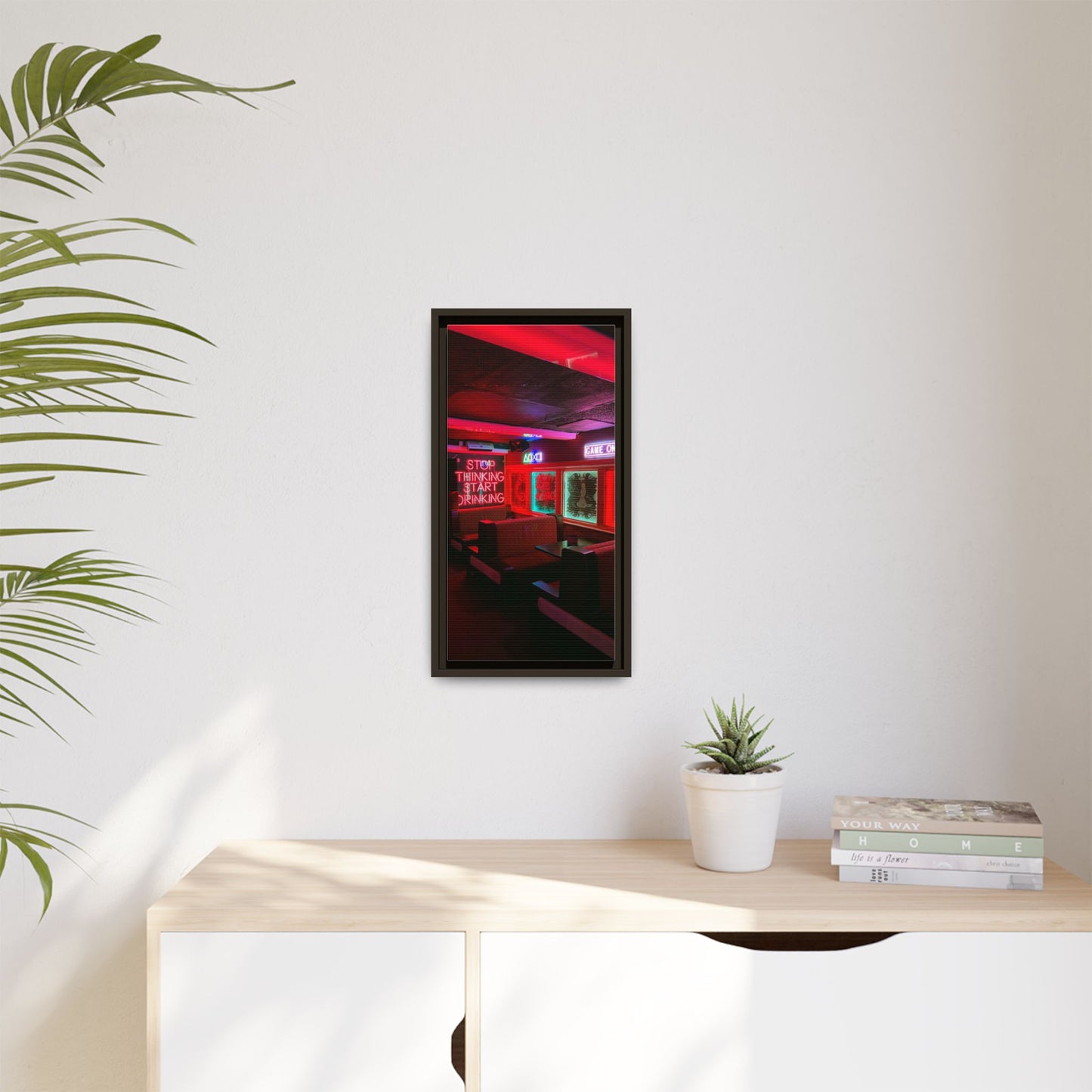 The Mermaids Night Club Matte Canvas, Framed (Multi-color)
