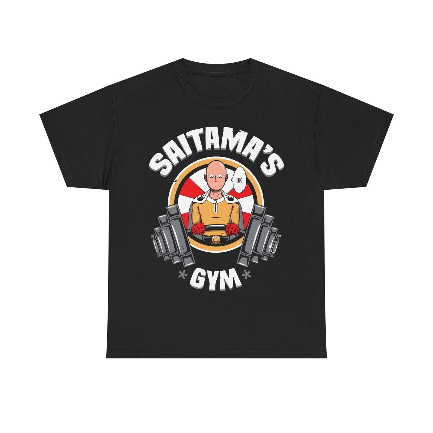 Saitama's Gym Unisex Heavy Cotton Tee - Fitness Anime Shirt