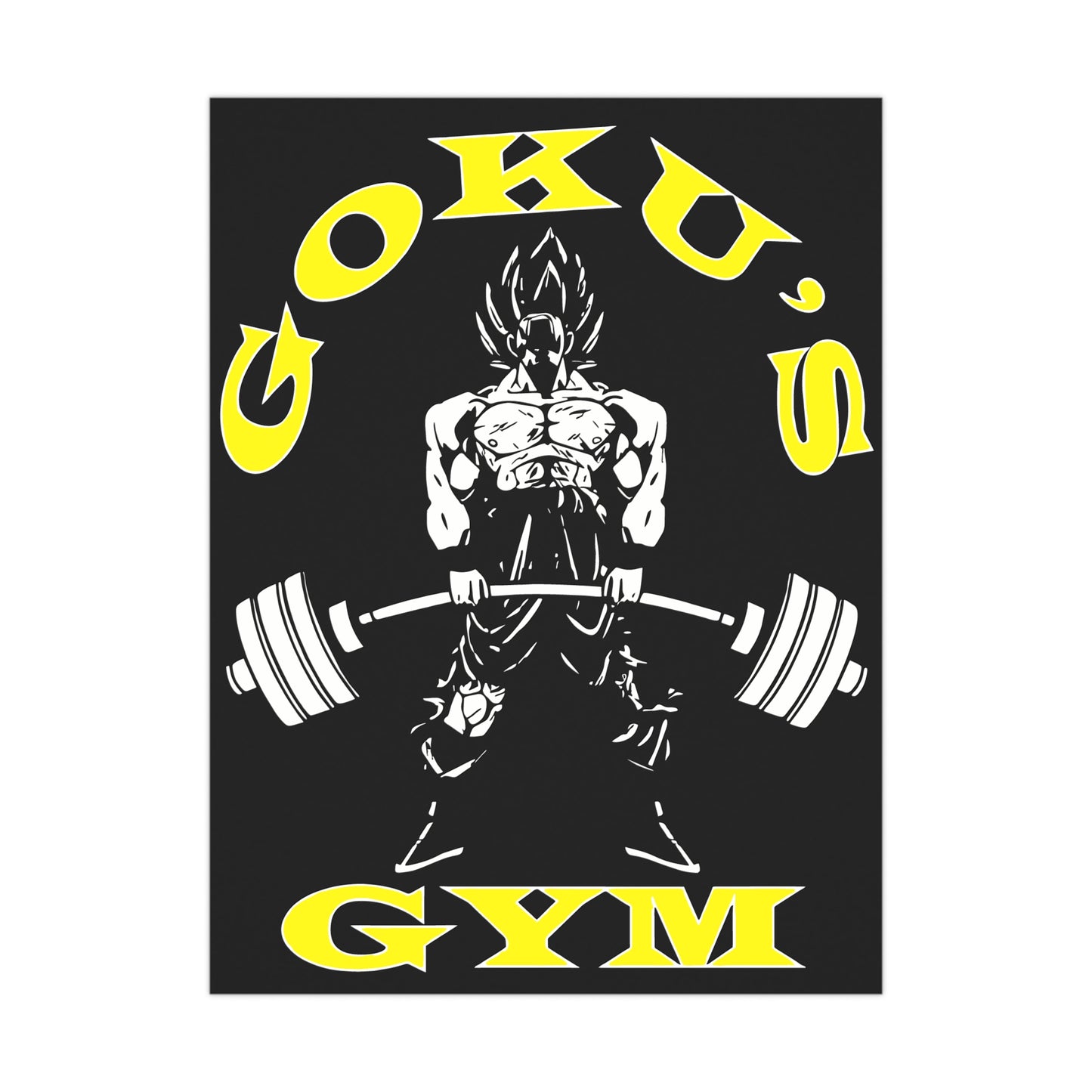 Goku's Gym Matte Poster - Motivational Wall Art for Fitness Enthusiasts