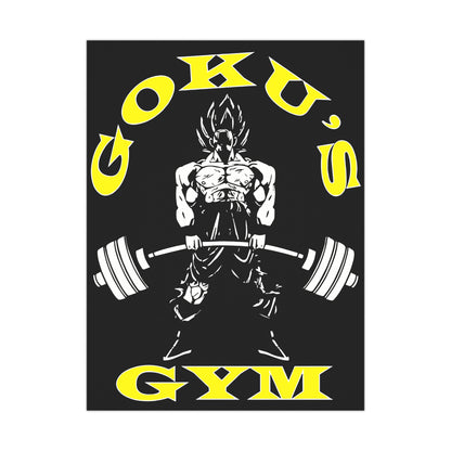 Goku's Gym Matte Poster - Motivational Wall Art for Fitness Enthusiasts