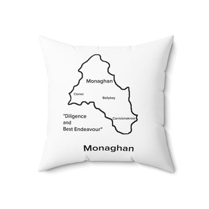 Monaghan Spun Polyester Square Pillow White Edition 4 Sizes