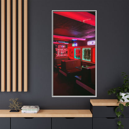 The Mermaids Night Club Matte Canvas, Framed (Multi-color)