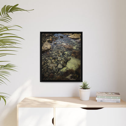 Rocks Matte Canvas, Framed (Multi-color)