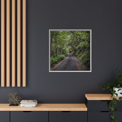 Glanageenty Forest Trail Matte Canvas, Framed (Multi-color)