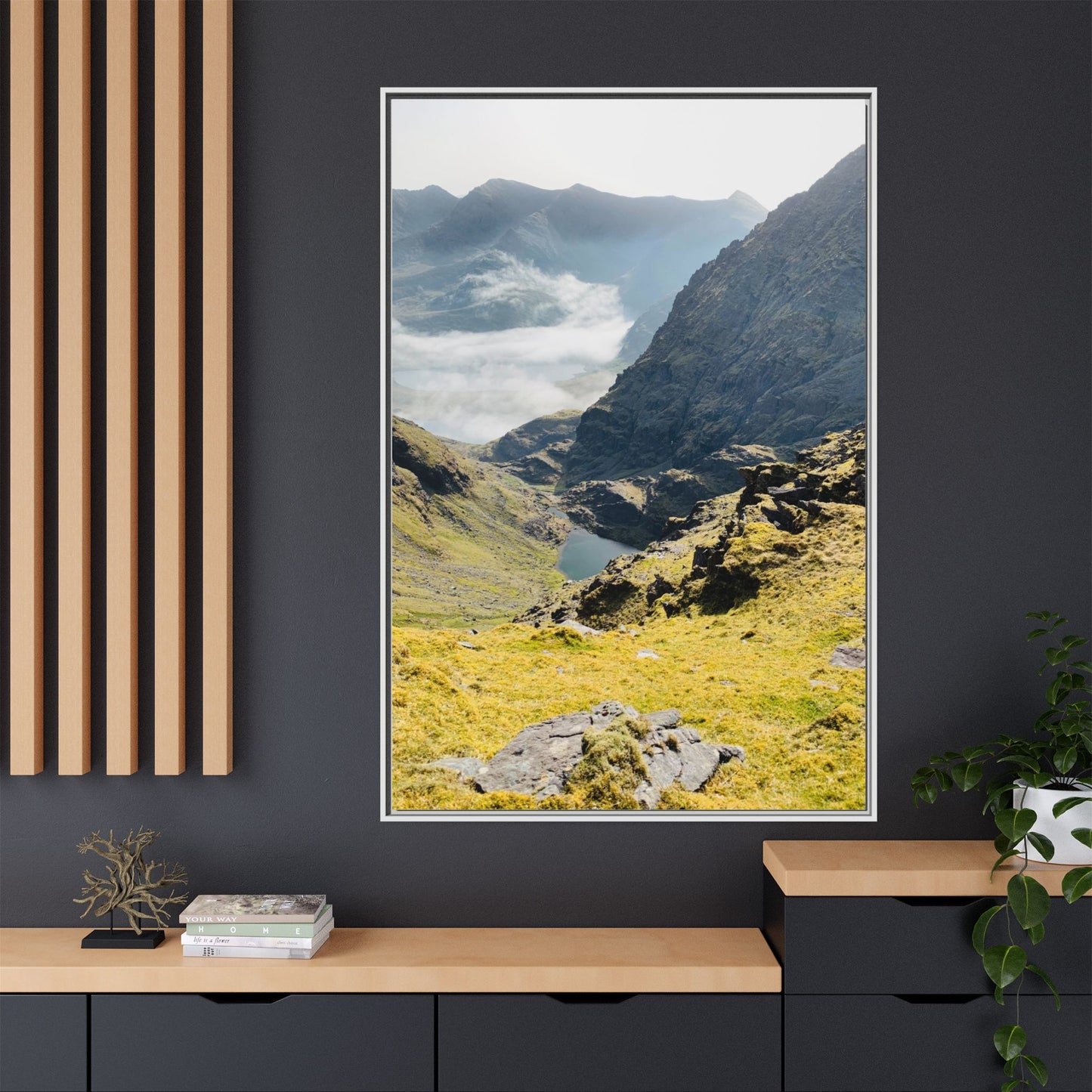 Kerry Mount Matte Canvas, Framed (Multi-color)