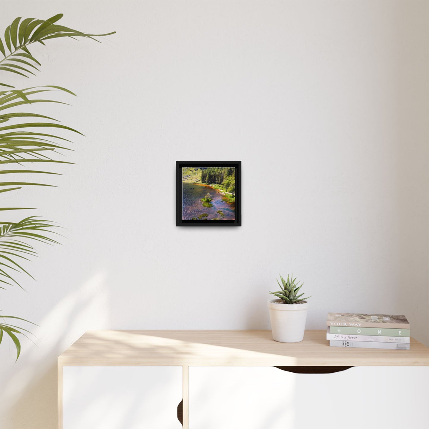 Gleanteenassig Forest Matte Canvas, Framed (Multi-color)