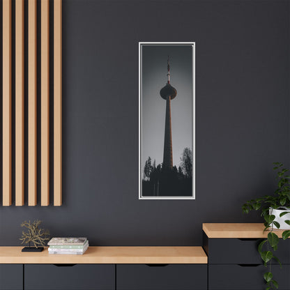 TV Tower Matte Canvas, Framed (Multi-color)