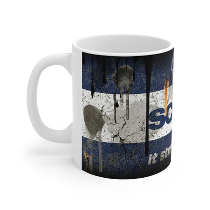 Scania Graphic Ceramic Coffee Cup - Bold Design for Enthusiasts, 11oz & 15oz