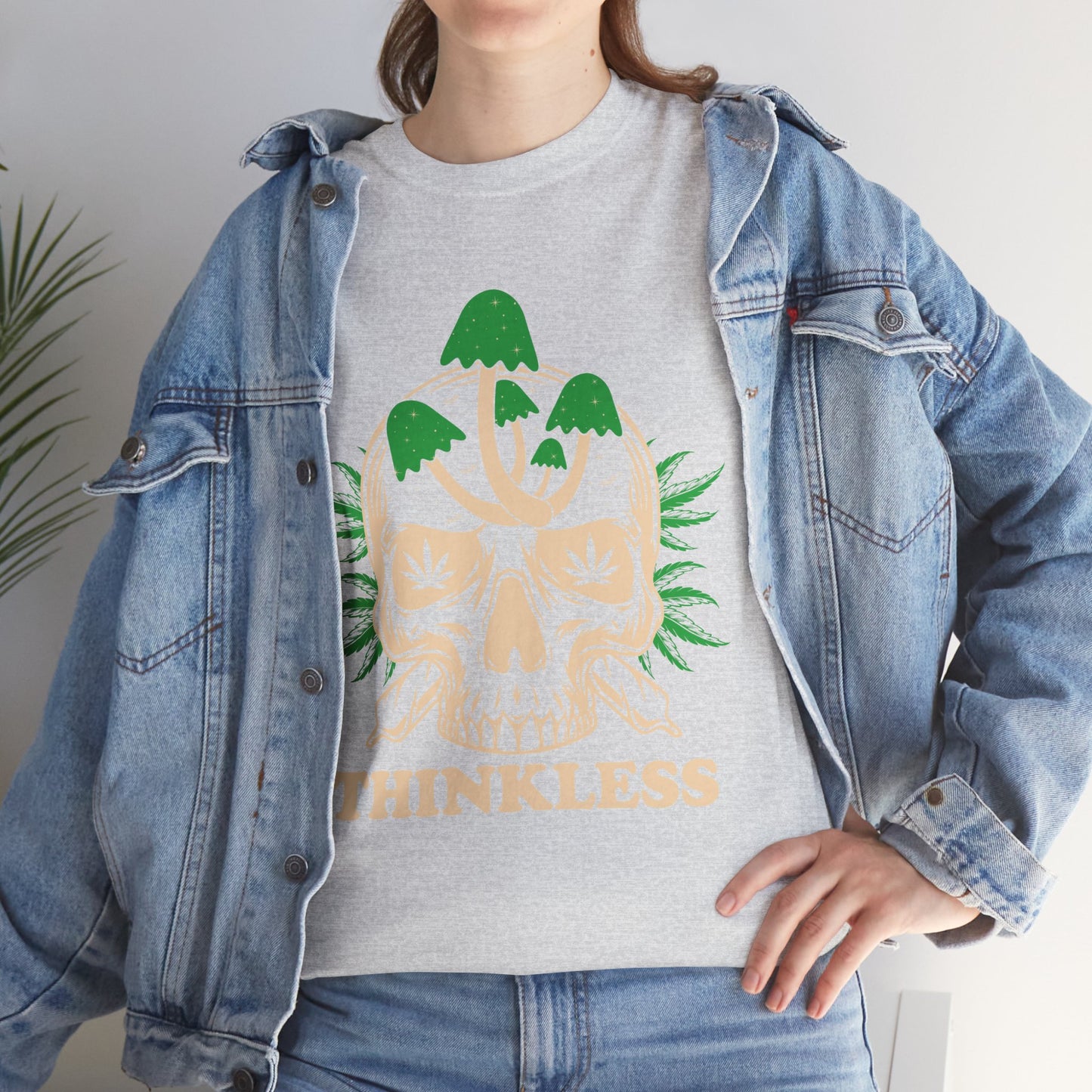 Mushroom Skull 'THINKLESS' T-Shirt