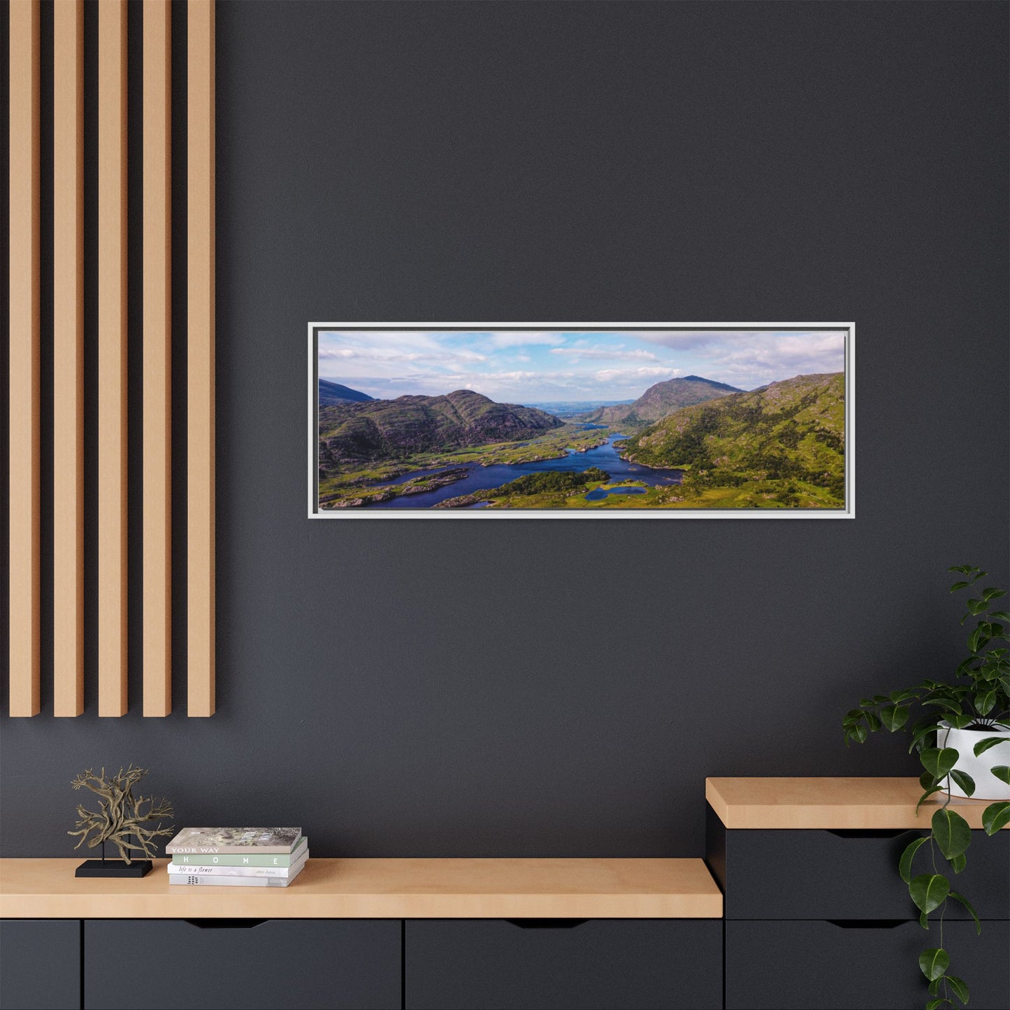 Ladies View Killarney Matte Canvas, Framed (Multi-color)