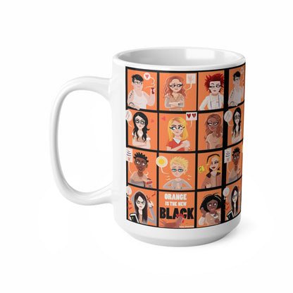 Orange is the New Black Ceramic Coffee Mug - Fun 11oz & 15oz Cups for TV Show Fans