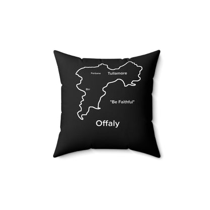 Offaly Spun Polyester Square Pillow Black Edition 4 Sizes