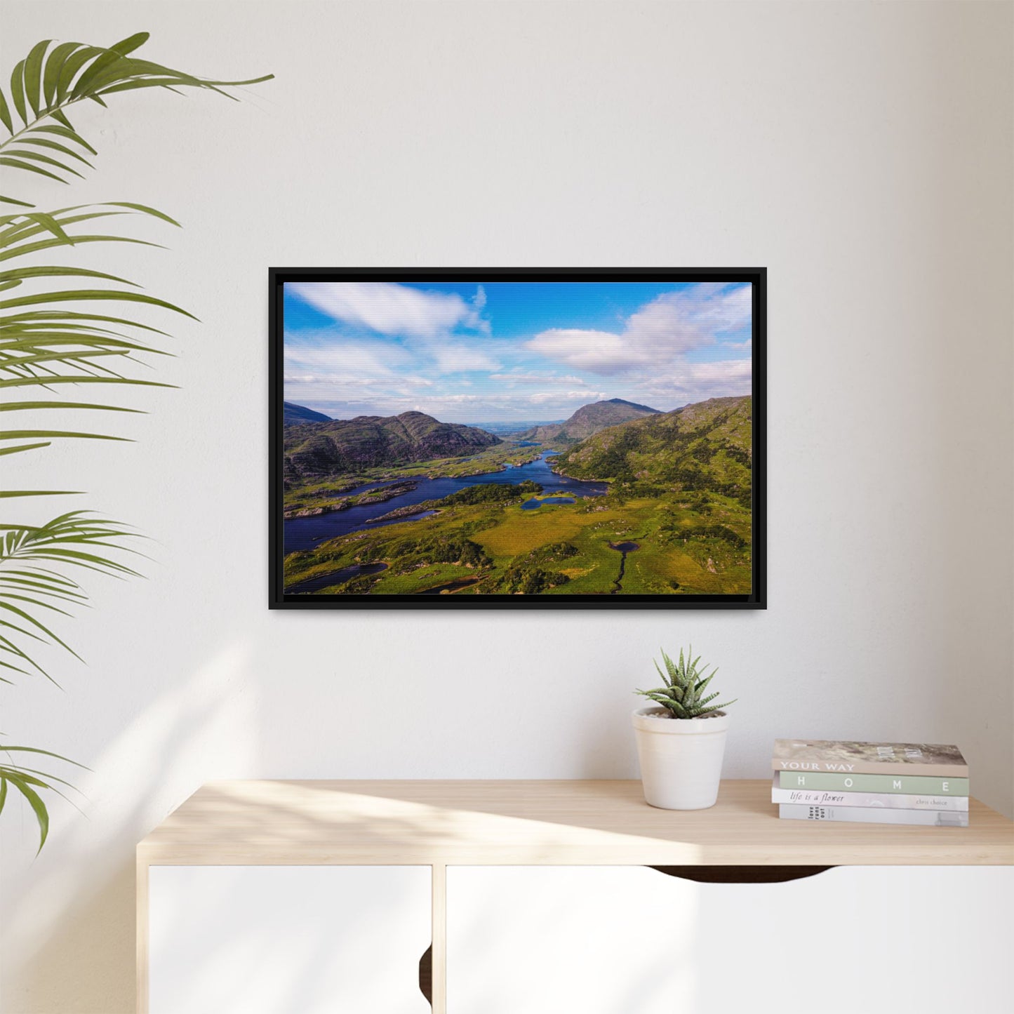 Ladies View Killarney Matte Canvas, Framed (Multi-color)