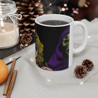Epic Battle Ceramic Coffee Mug - 11oz & 15oz | Perfect for Warrior Enthusiasts & Gift for Comic Fans