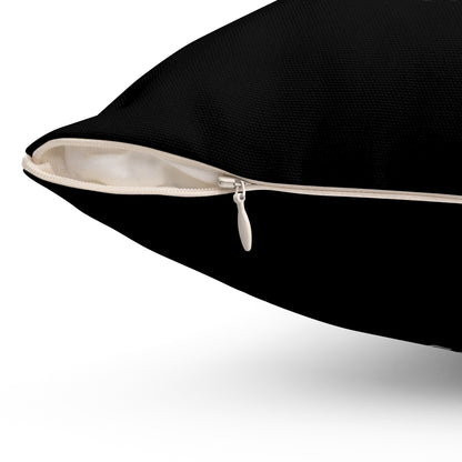 Sligo Spun Polyester Square Pillow Black Edition 2 Sizes
