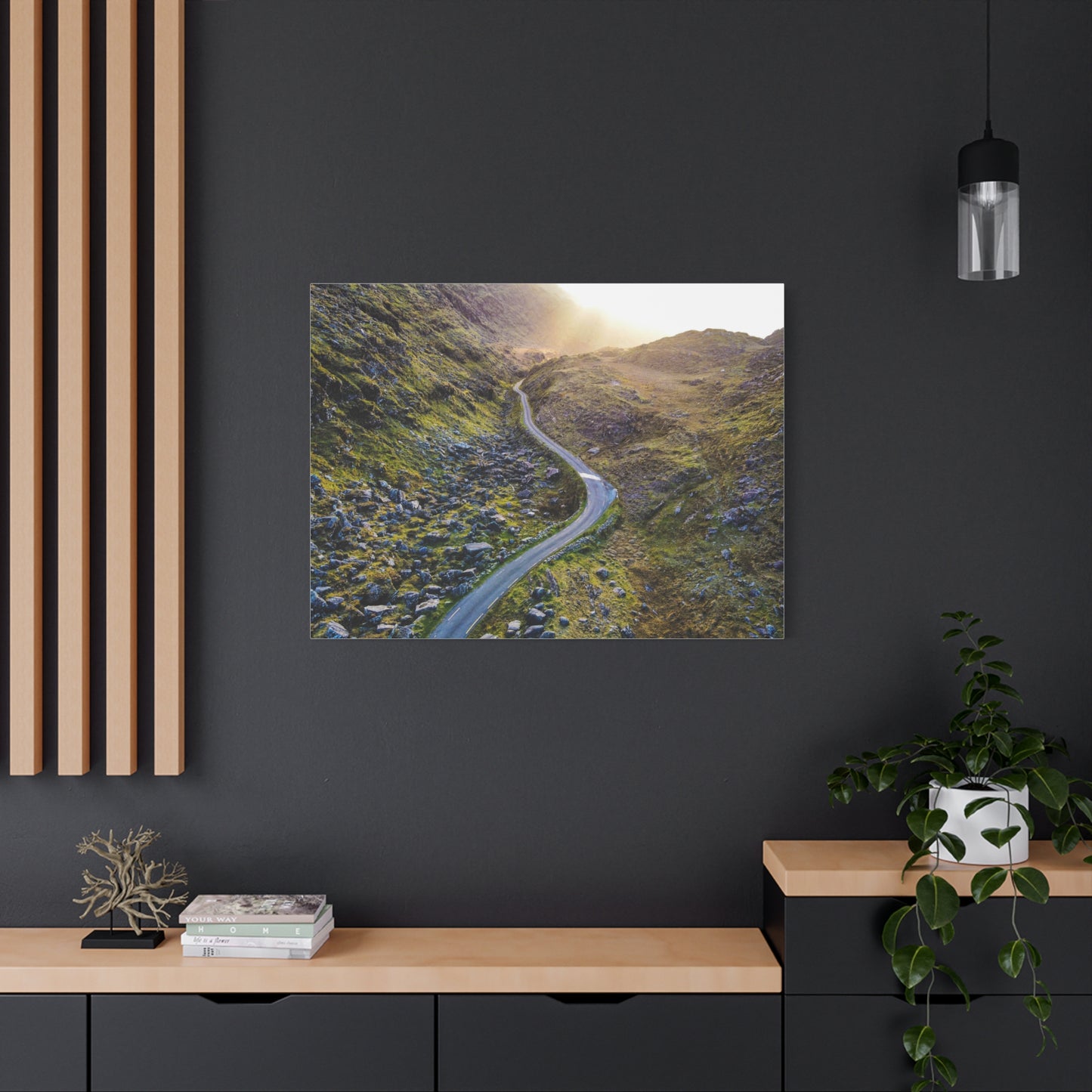 Valley Road Matte Canvas, Stretched, 1.25"