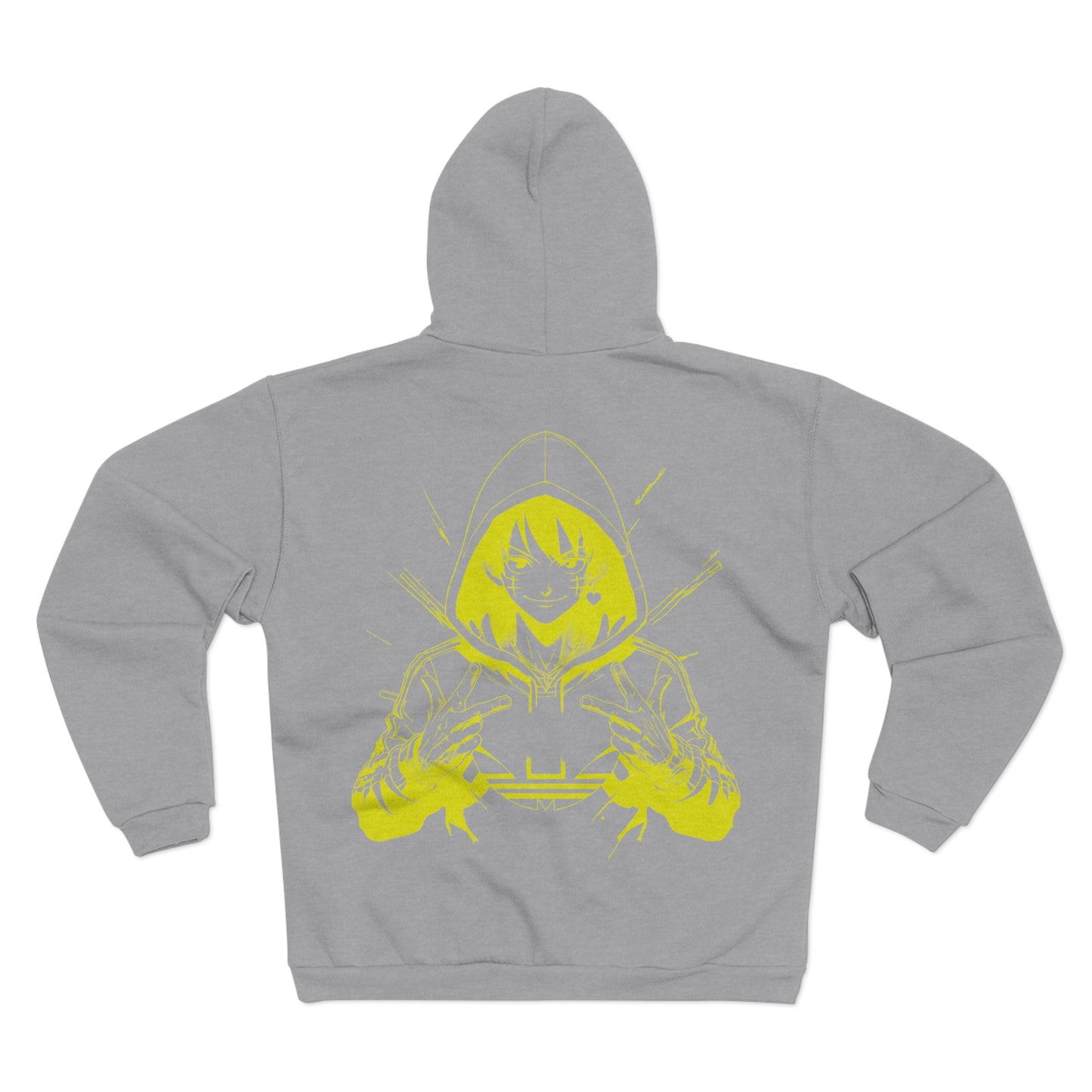 Yellow Guy Power Unisex Hooded Zip Sweatshirt