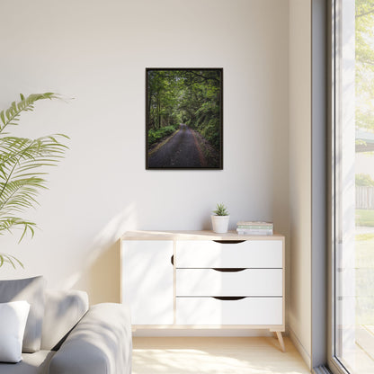 Glanageenty Forest Trail Matte Canvas, Framed (Multi-color)