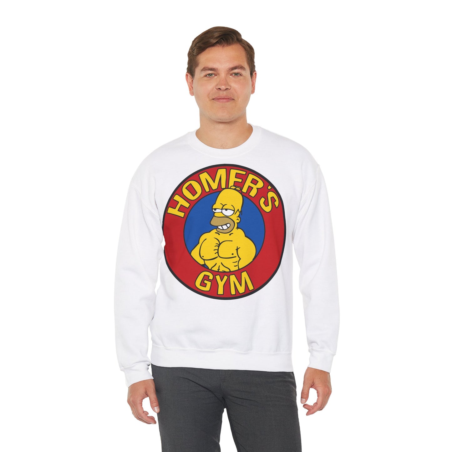 Homer's Gym Unisex Heavy Blend™ Crewneck Sweatshirt - Fun & Comfy Workout Apparel
