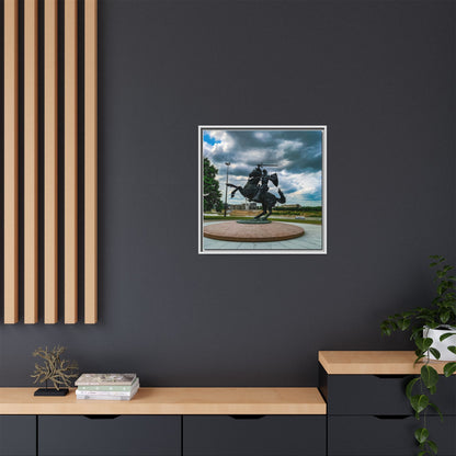 Kaunas Matte Canvas, Framed (Multi-color)