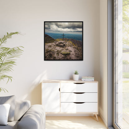 Carrauntoohil Summit Matte Canvas, Framed (Multi-color)