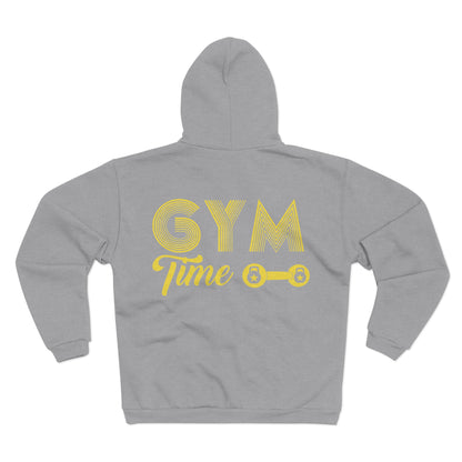 Unisex Gym Time Zip Hoodie - Comfortable Workout Sweatshirt