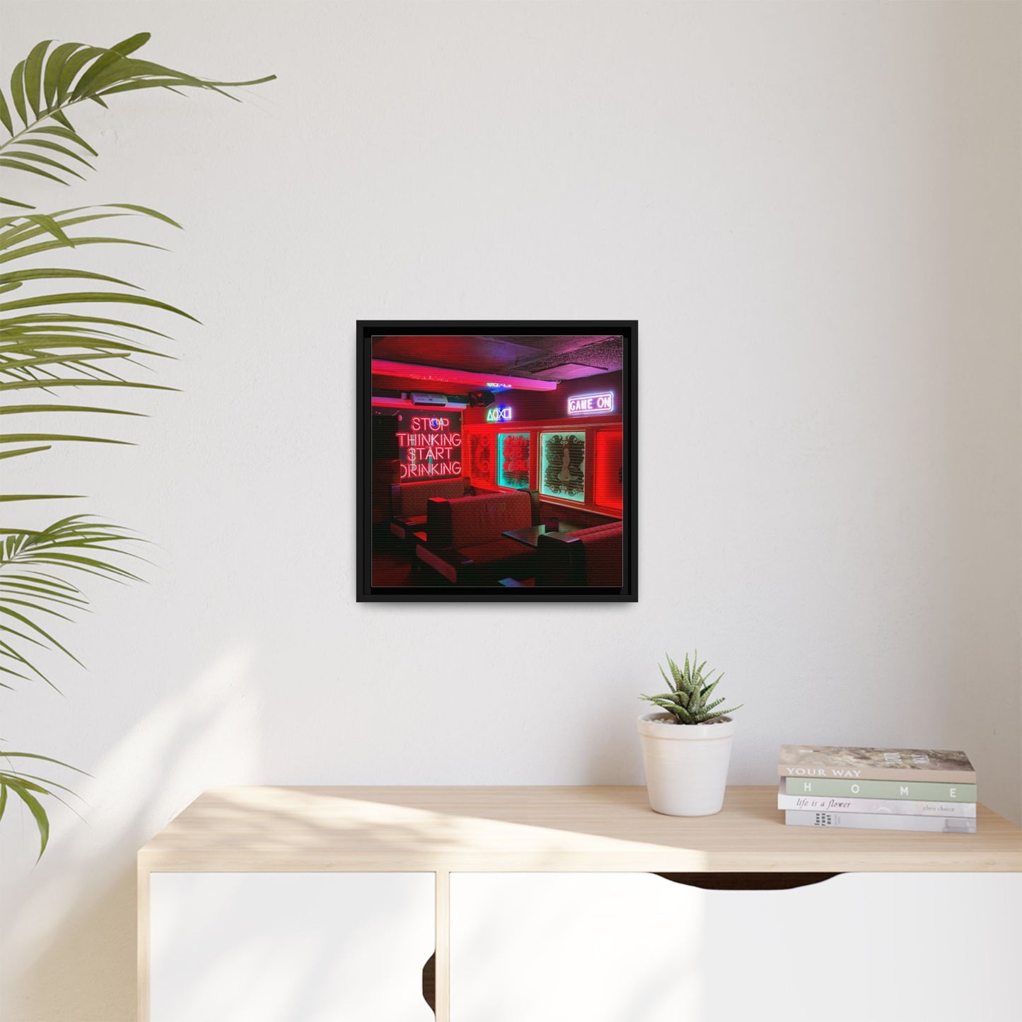 The Mermaids Night Club Matte Canvas, Framed (Multi-color)