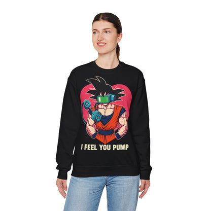 Gamer Vibe Crewneck Sweatshirt - 'I Feel You Pump' Design