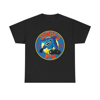 Jawsome Gym Unisex Heavy Cotton Tee - Fun Workout Shirt for Fitness Enthusiasts Black
