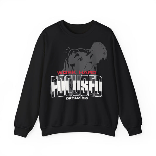 Motivational Unisex Heavy Blend™ Crewneck Sweatshirt - 'Work Hard, Dream Big'
