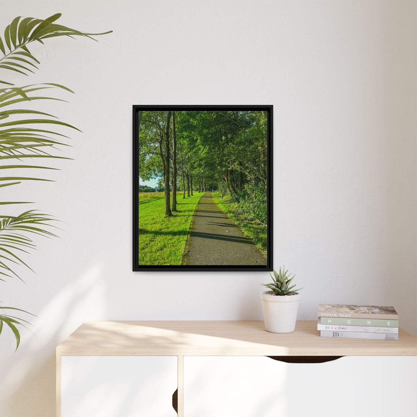 Listowel Town Park Matte Canvas, Framed (Multi-color)