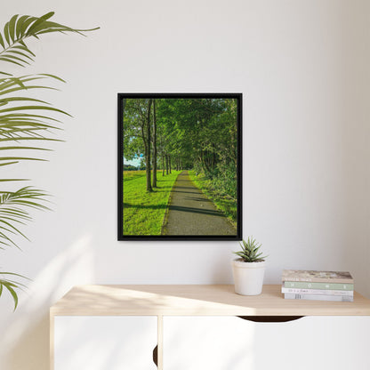 Listowel Town Park Matte Canvas, Framed (Multi-color)
