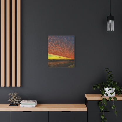 Cloudy Sunset Matte Canvas, Stretched, 1.25"