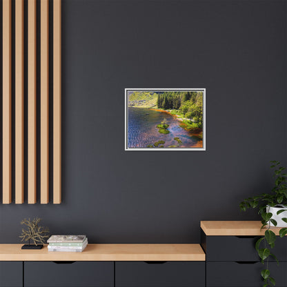 Gleanteenassig Forest Matte Canvas, Framed (Multi-color)