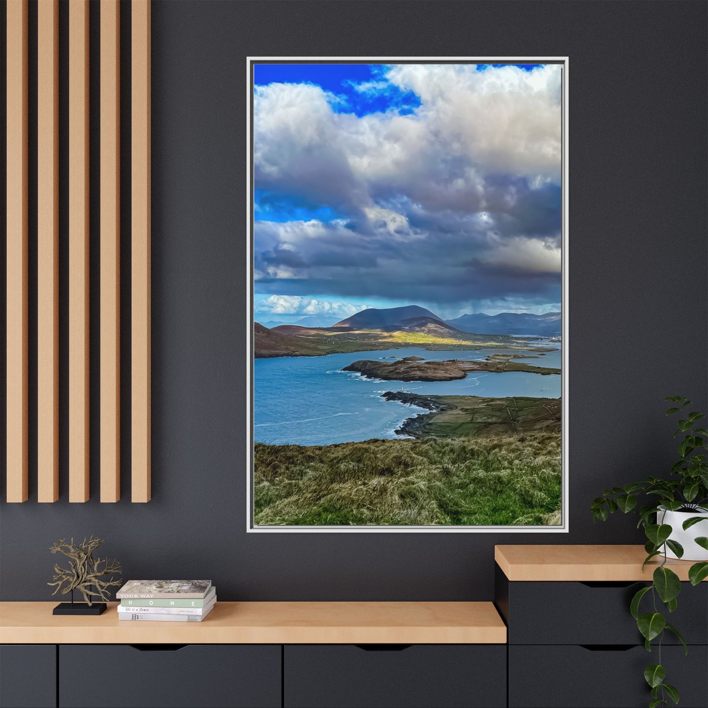 Unknown Mountain Matte Canvas, Framed (Multi-color)