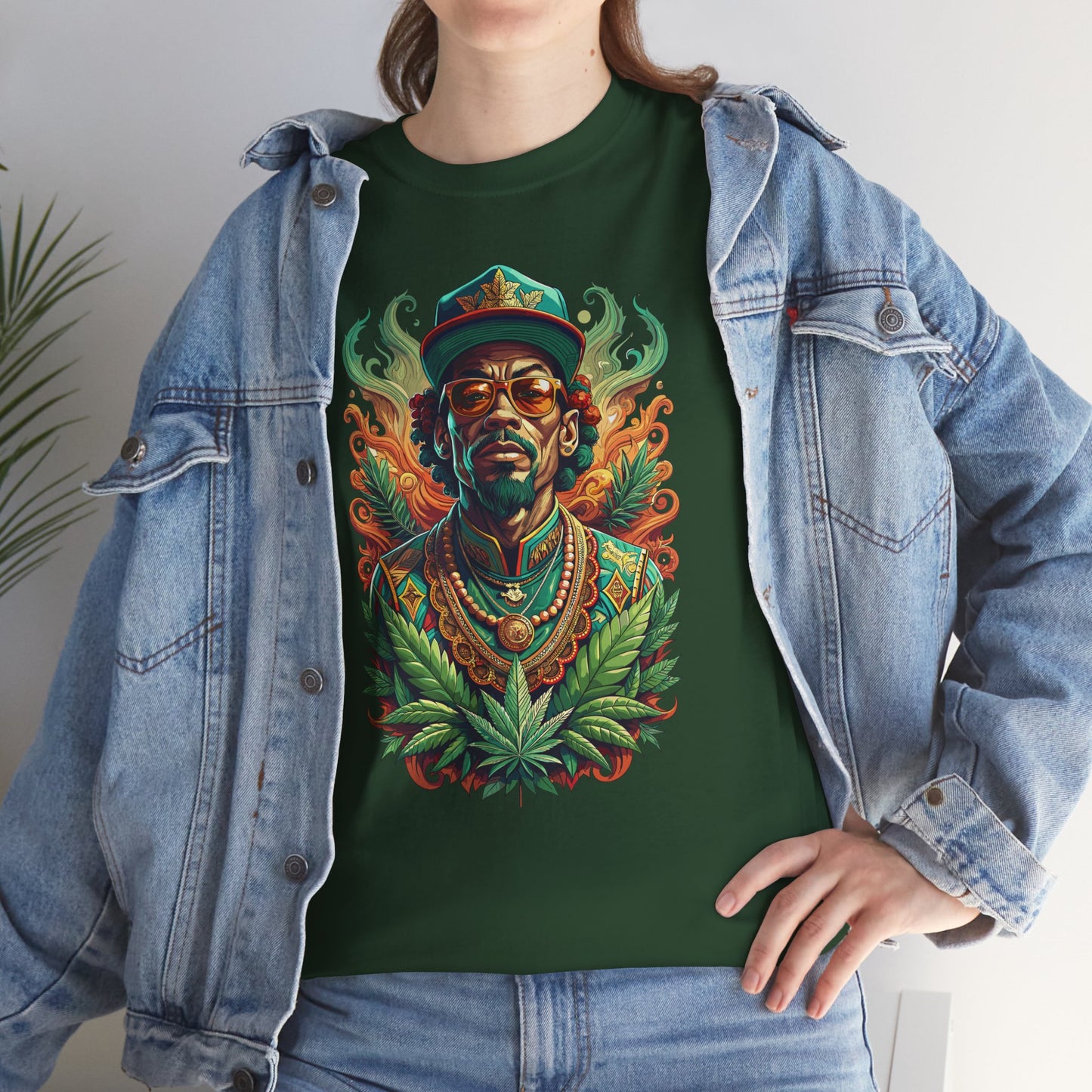 Reggae Lion Tee — Rasta Portrait Graphic T-Shirt