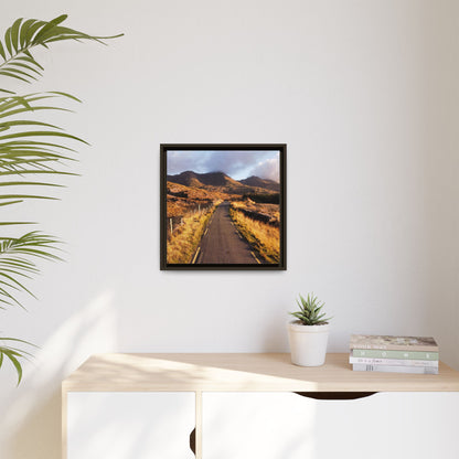 Sunset Road Matte Canvas, Framed (Multi-color)