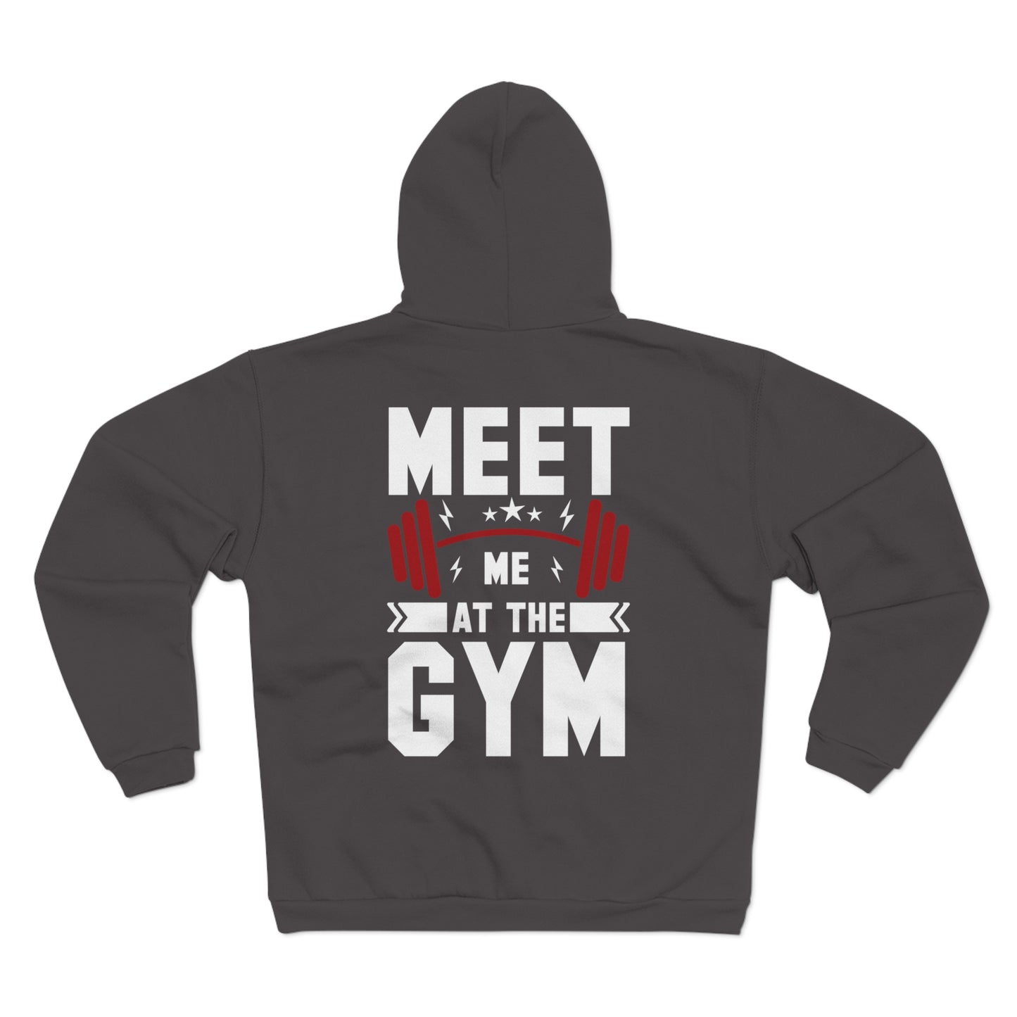 Gym Motivation Unisex Hooded Zip Sweatshirt - Meet Me At The Gym