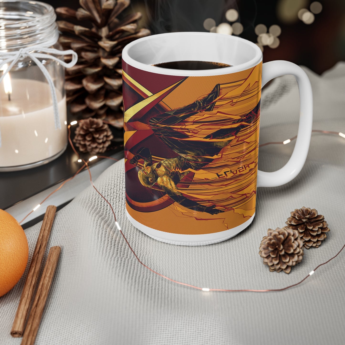The Flash Ceramic Coffee Mug - 11oz & 15oz | Superhero Drinkware for Fans